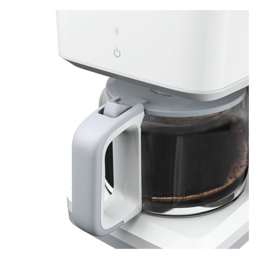 Tefal - Cafetera de goteo con pantalla LCD SENSE 1000W/230V blanco