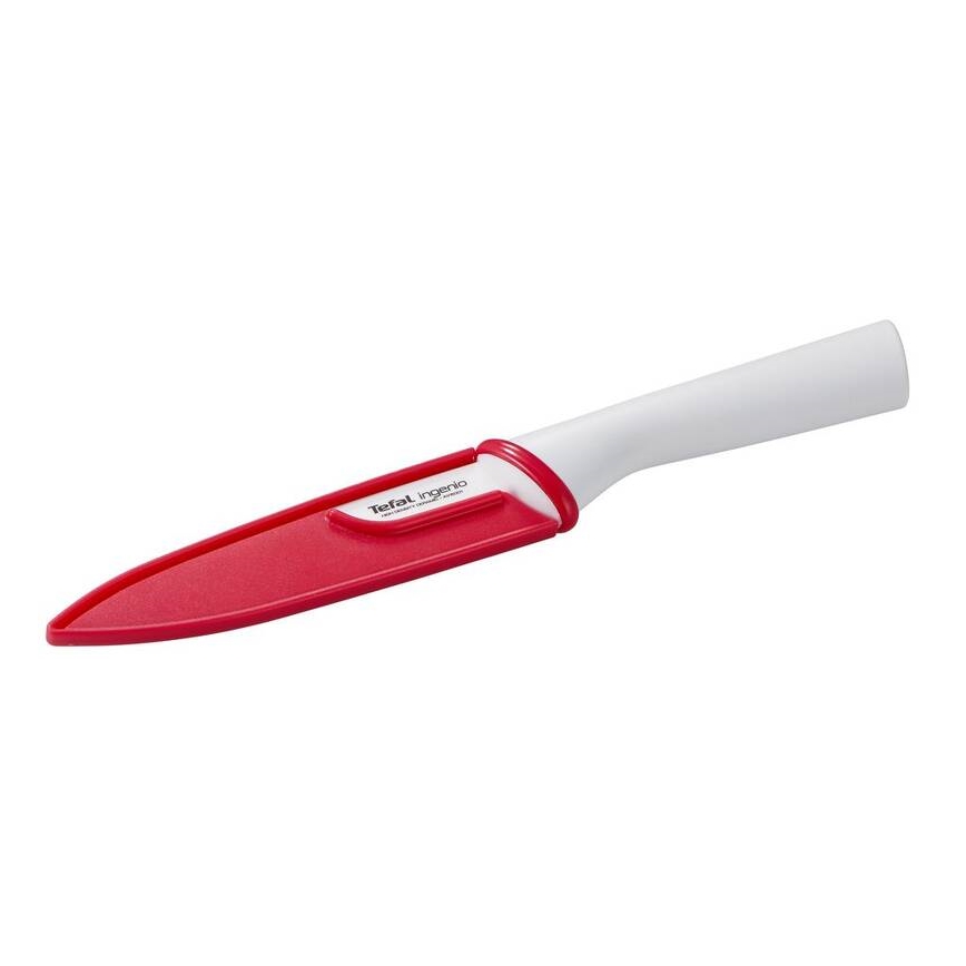 Tefal - Cerámico cuchillo universal INGENIO 13 cm blanco/rojo
