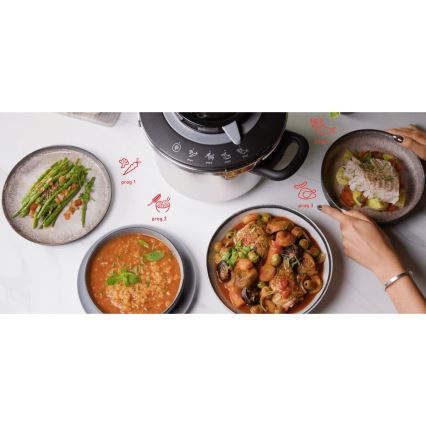 Tefal - Olla a presión de 8 l CLIPSO+ CHEF acero inoxidable