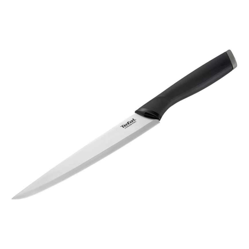 Tefal - Cuchillo de acero inoxidable COMFORT 20 cm cromo brillante/negro