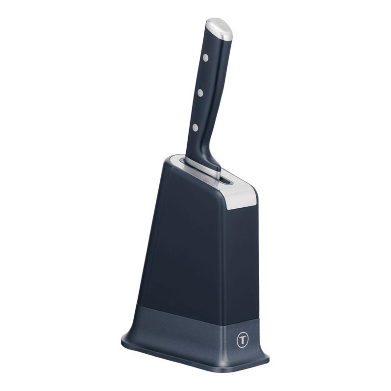 Tefal - Cuchillo de cocina con soporte EVER SHARP de 20 cm