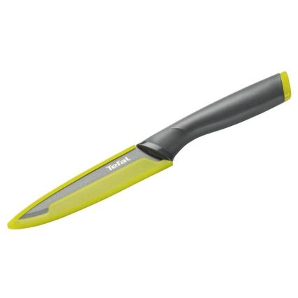Tefal - Cuchillo universal de acero inoxidable FRESH KITCHEN 12 cm gris/verde
