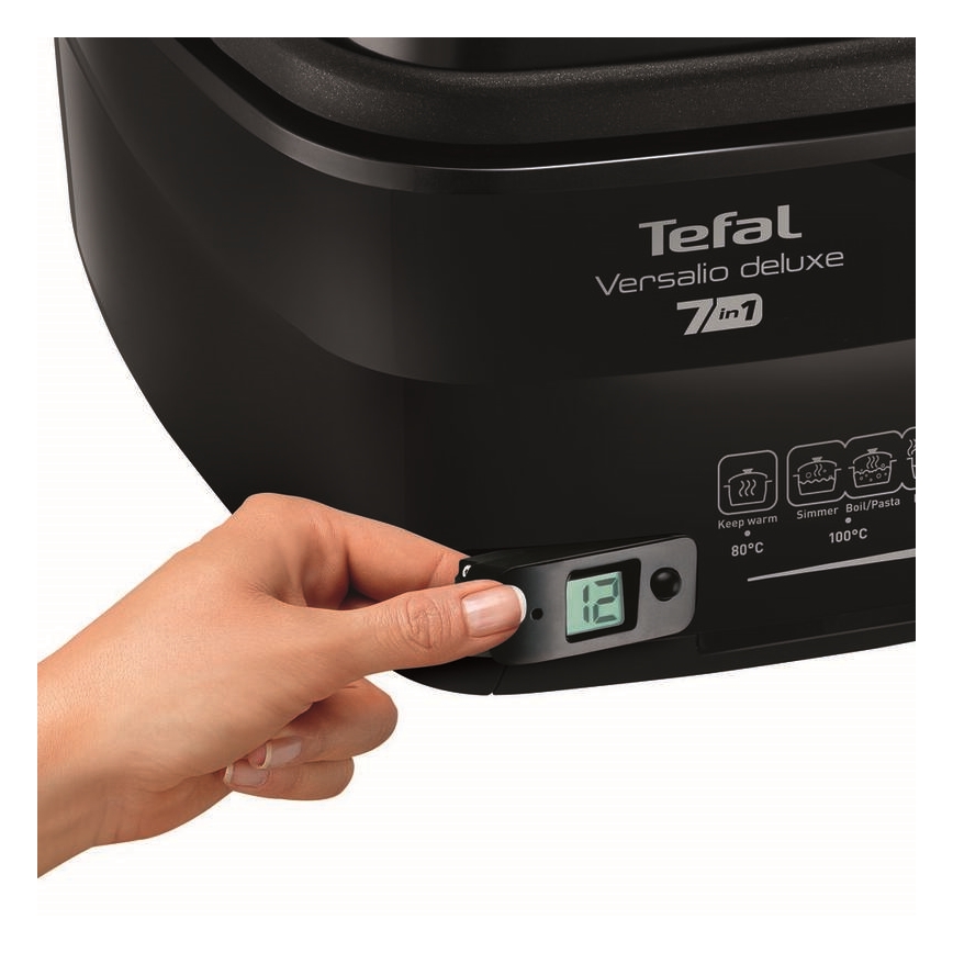 Tefal - Freidora 2 l VERSALION DE LUXE 7en1 1600W/230V negro