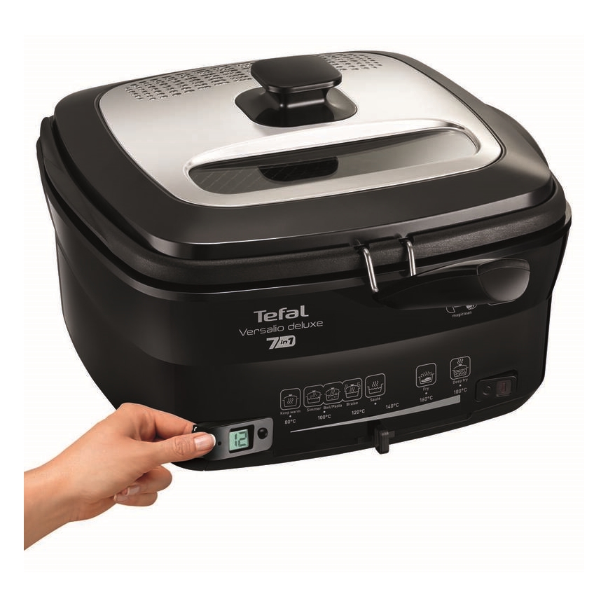 Tefal - Freidora 2 l VERSALION DE LUXE 7en1 1600W/230V negro