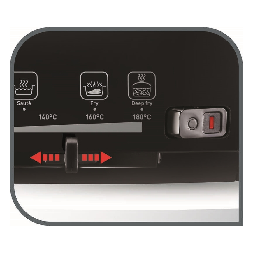 Tefal - Freidora 2 l VERSALION DE LUXE 7en1 1600W/230V negro