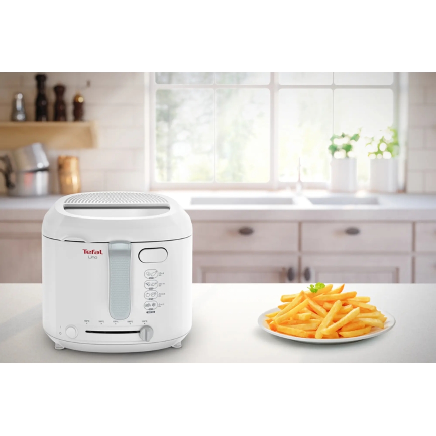 Tefal - Freidora de aceite 1,8 l FRY UNO 1475W/230V blanco