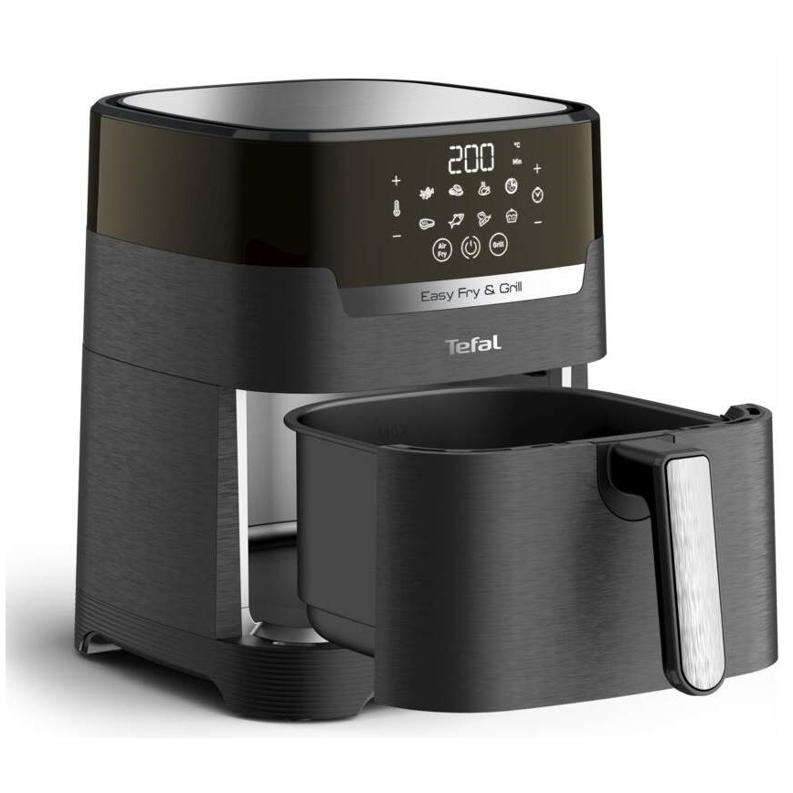 Tefal - Freidora de aire caliente 4,2 l EASY FRY&GRILL 2en1 1550W/230V negro