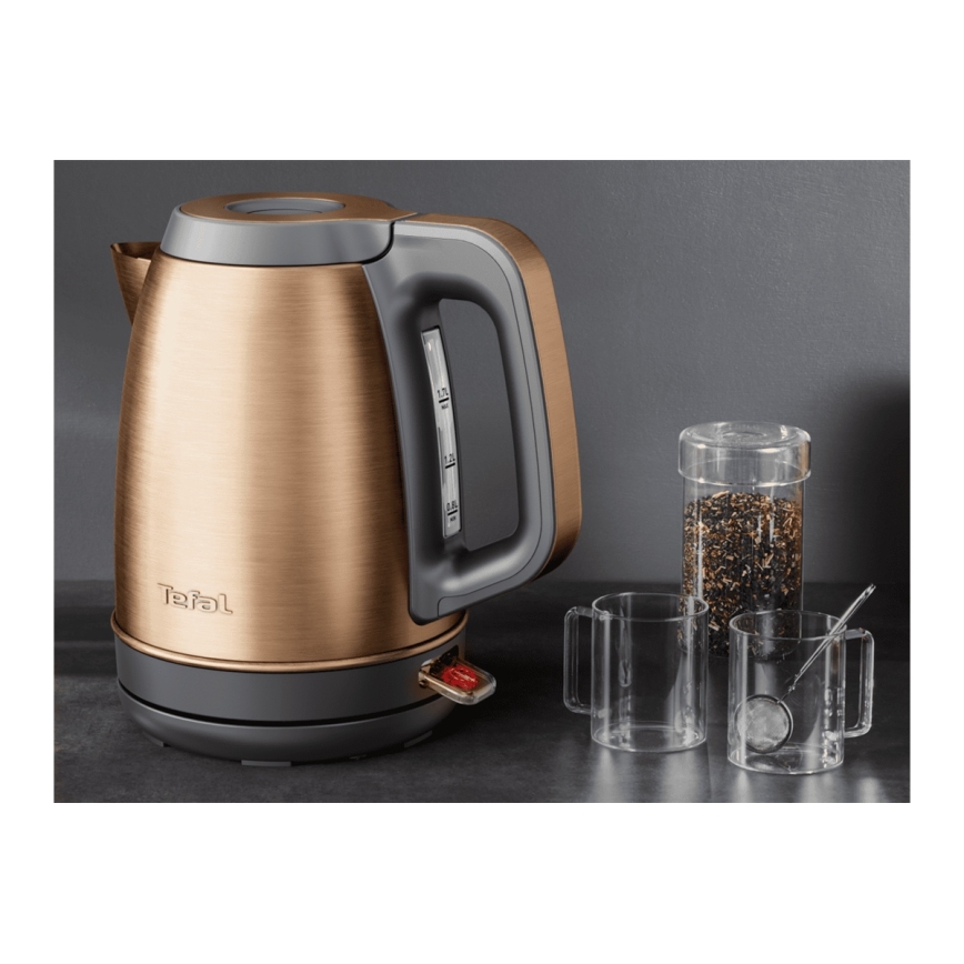 Tefal - Hervidor eléctrico COPPERTINTO 1,7 l 2400W/230V