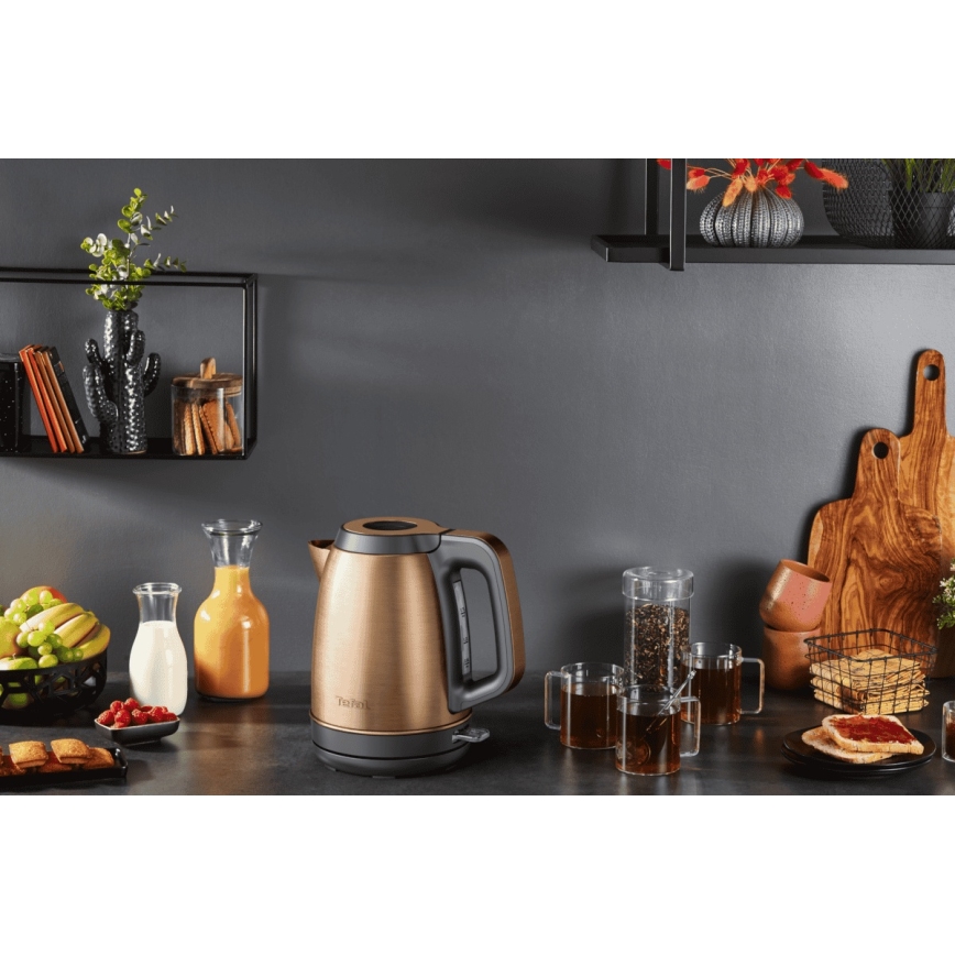 Tefal - Hervidor eléctrico COPPERTINTO 1,7 l 2400W/230V