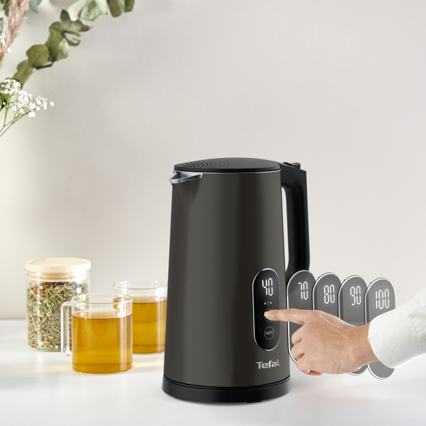 Tefal - Hervidor eléctrico DIGITAL 1,7 l 1800 W/230 V