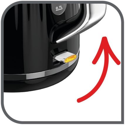 Tefal - Hervidor eléctrico LOFT 1,7 l 2400W/230V negro