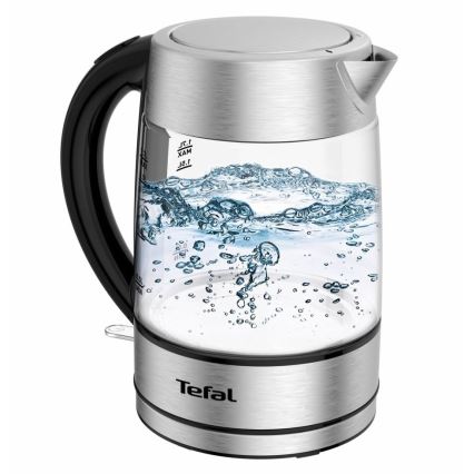 Tefal - Hervidor GLASS 1,7 l  2200W/230V cromo mate