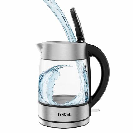 Tefal - Hervidor GLASS 1,7 l  2200W/230V cromo mate