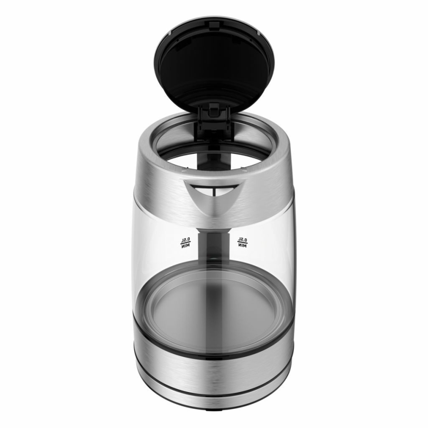 Tefal - Hervidor GLASS 1,7 l  2200W/230V cromo mate