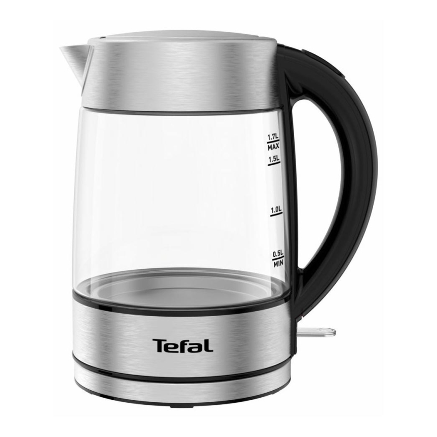 Tefal - Hervidor GLASS 1,7 l  2200W/230V cromo mate