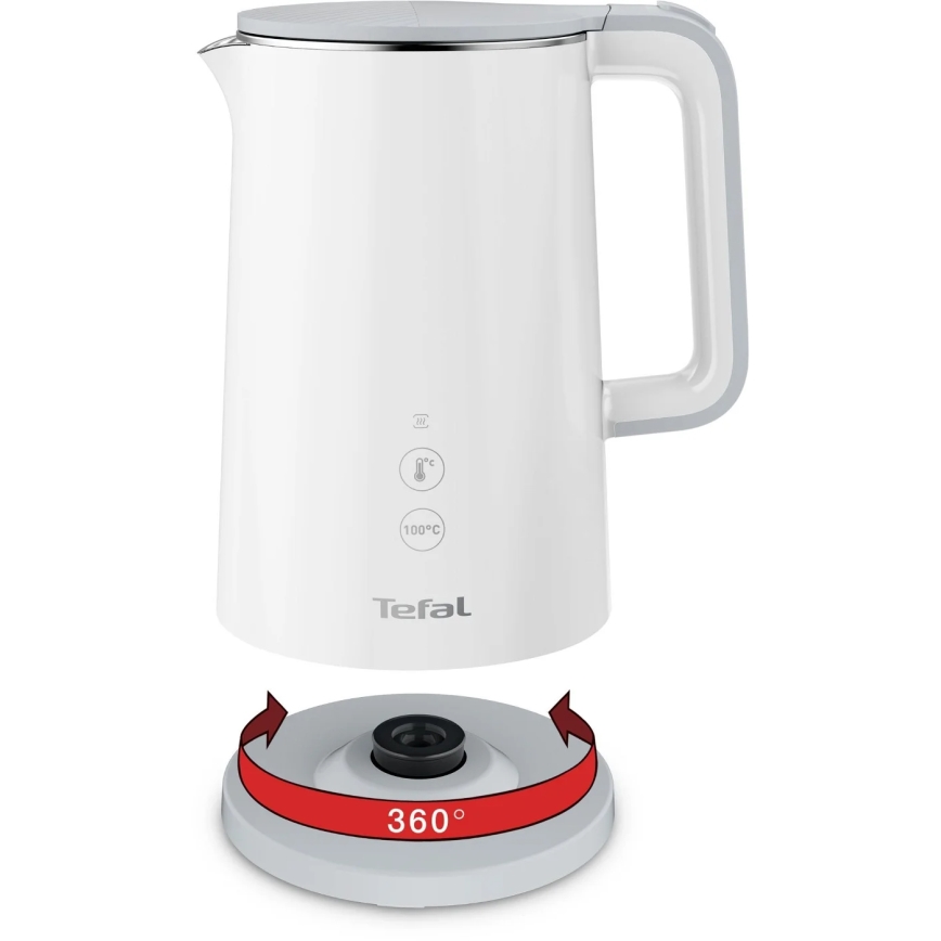 Tefal - Hervidor SENSE 1,5 l 1800W/230V blanco