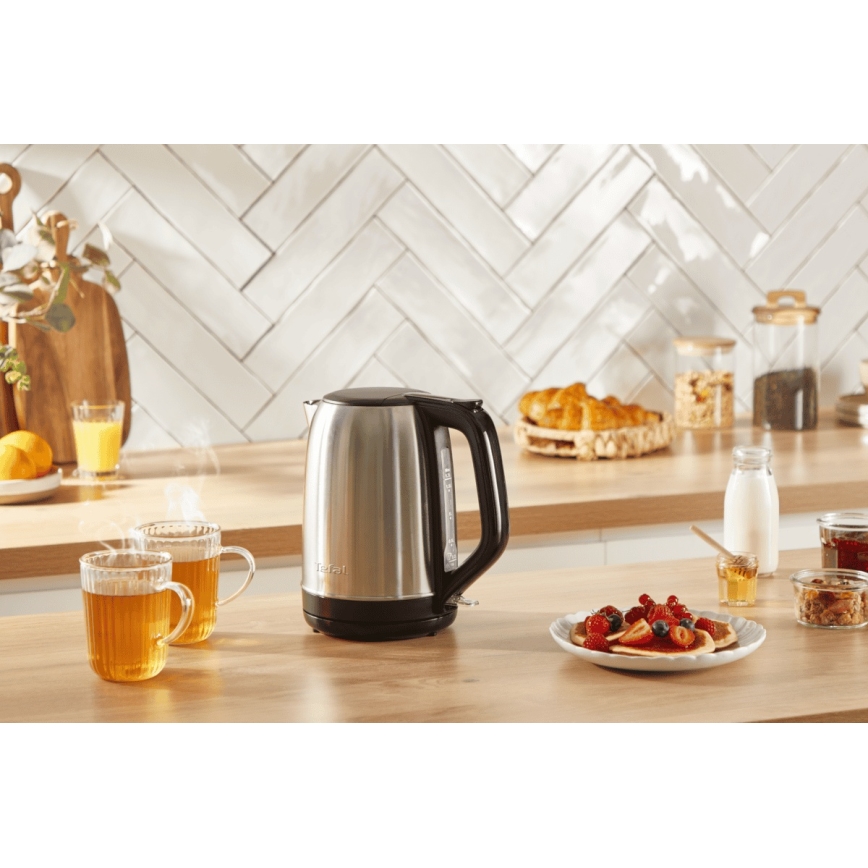 Tefal - Hervidor SUBITO 1,7l 2400W/230V acero inoxidable/negro