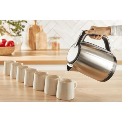 Tefal - Hervidor SUBITO 1,7l 2400W/230V acero inoxidable/negro