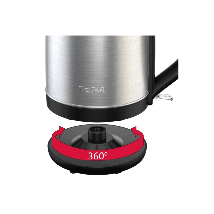Tefal - Hervidor SUBITO 1,7l 2400W/230V acero inoxidable/negro