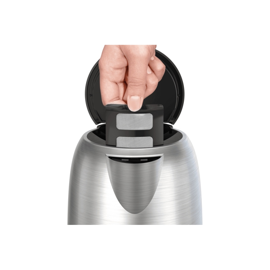 Tefal - Hervidor SUBITO 1,7l 2400W/230V acero inoxidable/negro