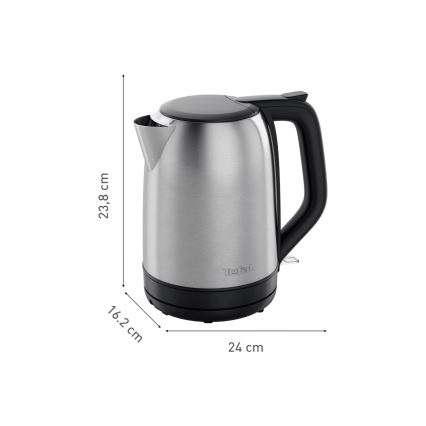 Tefal - Hervidor SUBITO 1,7l 2400W/230V acero inoxidable/negro