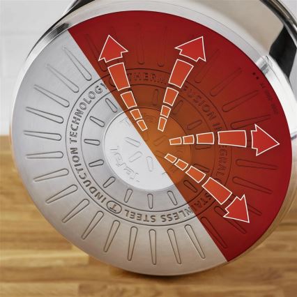 Tefal - Juego de 3 ollas DELICIOUS de acero inoxidable