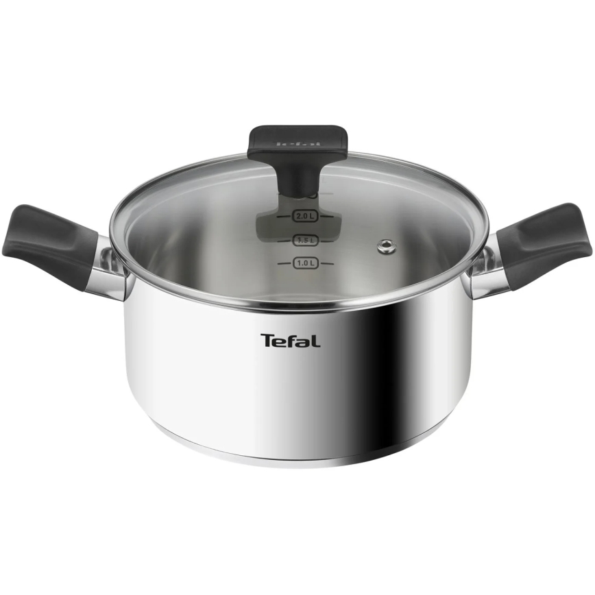 Tefal - Juego de 3 ollas DELICIOUS de acero inoxidable