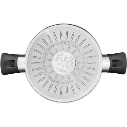Tefal - Juego de 3 ollas DELICIOUS de acero inoxidable
