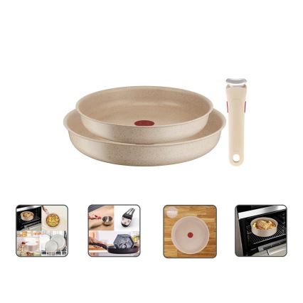 Tefal - Juego de 3 sartenes INGENIO DELIGHT