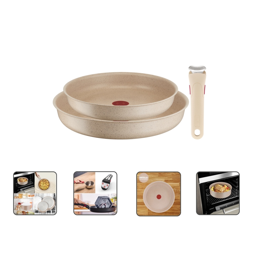 Tefal - Juego de 3 sartenes INGENIO DELIGHT