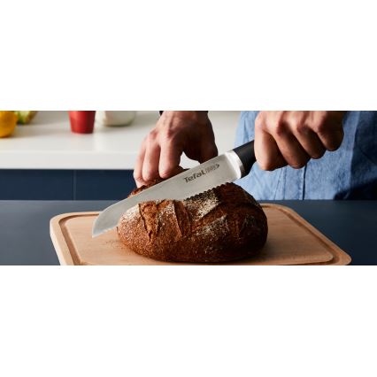 Tefal - Juego de 4 cuchillos de cocina con soporte ICE FORCE