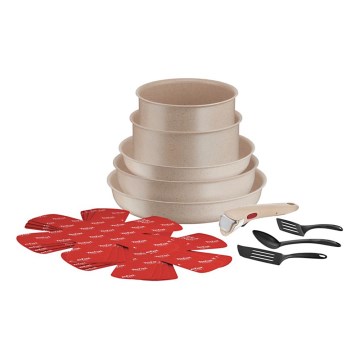 Tefal - Juego de cocina de 17 piezas INGENIO DELIGHT