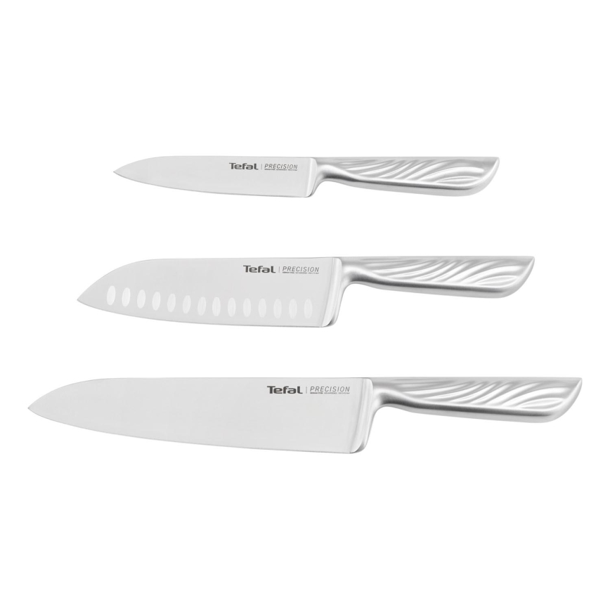 Tefal - Juego de cuchillos de cocina PRECISION 3 piezas