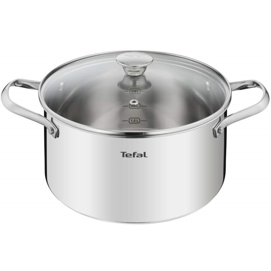 Tefal - Juego de ollas 10 pz COOK EAT acero inoxidable
