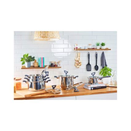 Tefal - Juego de ollas 10 pz DAILY COOK acero inoxidable