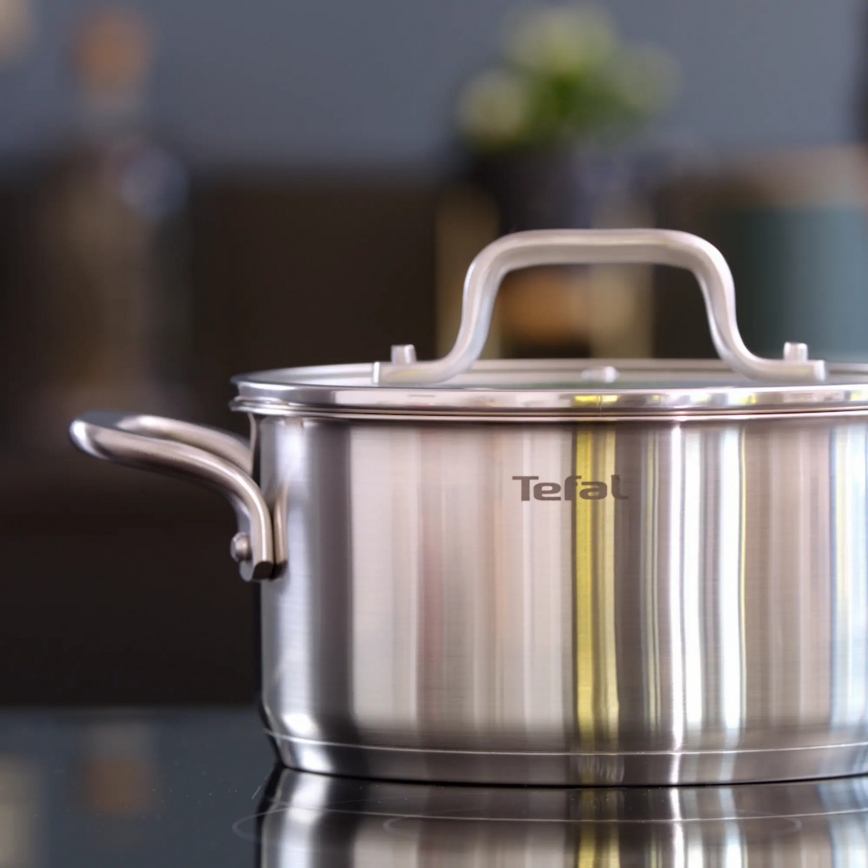 Tefal - Juego de ollas 10 pz VIRTUOSO acero inoxidable