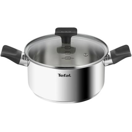 Tefal - Juego de ollas 6 pz DELICIOUS acero inoxidable