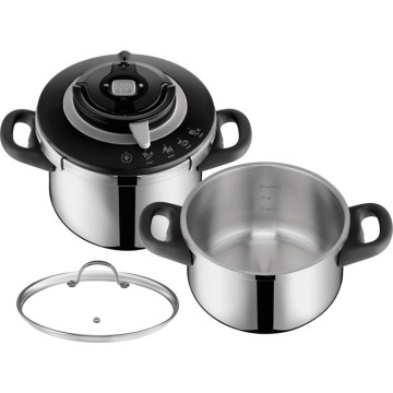 Tefal - Juego de ollas a presión 4,5/6 l CLIPSO CHEF