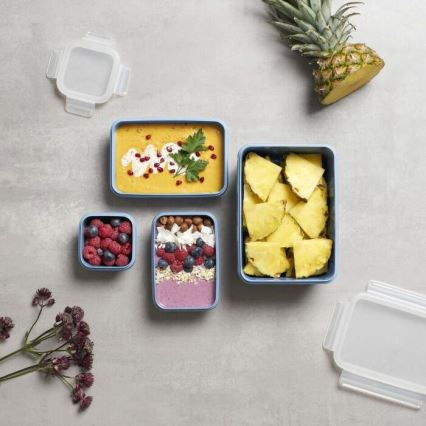 Tefal - Juego de tarros para alimentos 4 pz MSEAL COLOR azul