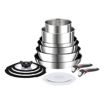 Tefal - Juego de vajilla 13 pz INGENIO PREFERENCE ON acero inoxidable