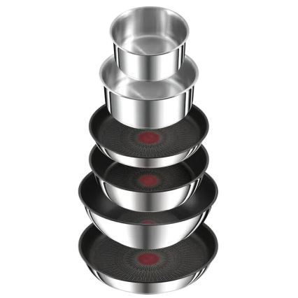 Tefal - Juego de vajilla 13 pz INGENIO PREFERENCE ON acero inoxidable