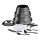 Tefal - Juego de vajilla 20 pz INGENIO DAILY CHEF ON negro