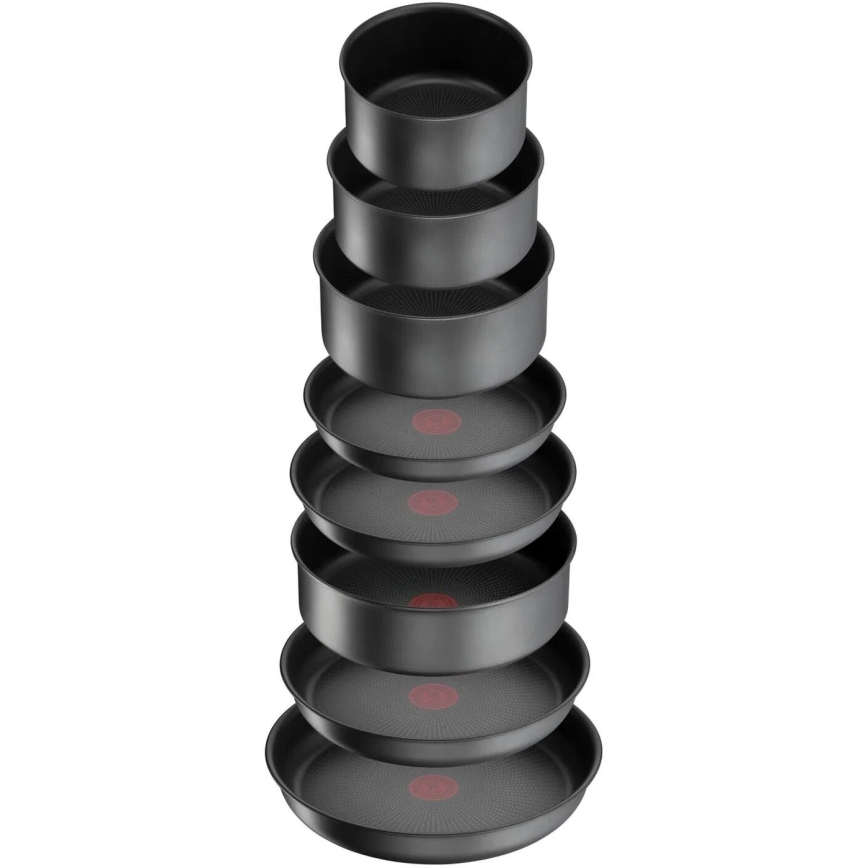 Tefal - Juego de vajilla 20 pz INGENIO DAILY CHEF ON negro