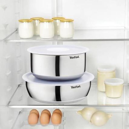 Tefal - Juego de vajilla 4 pz INGENIO EMOTION acero inoxidable