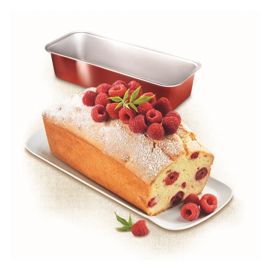 Tefal - Molde ovalado para hornear DELIBAKE 30 cm rojo