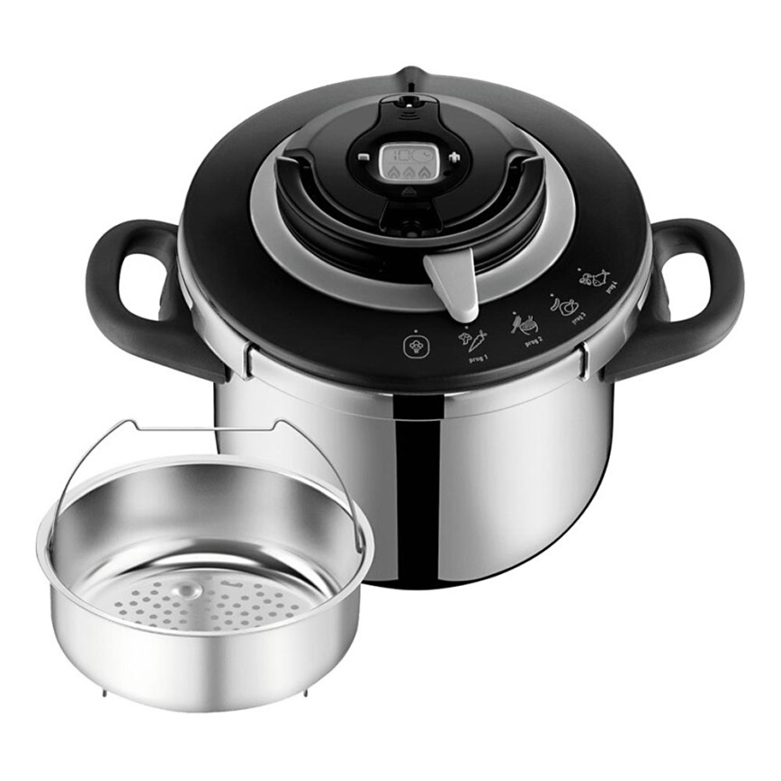 Tefal - Olla a presión 6 l CLIPSO+ CHEF acero inoxidable