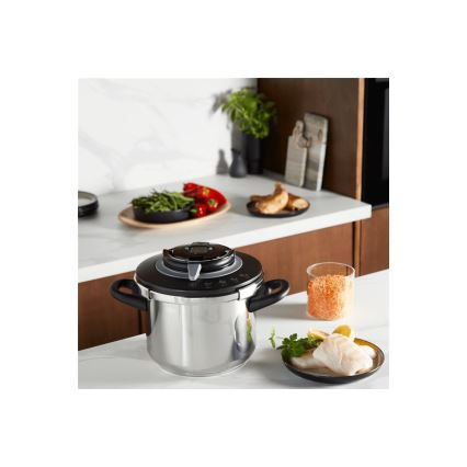 Tefal - Olla a presión 8 l CLIPSO+ CHEF acero inoxidable