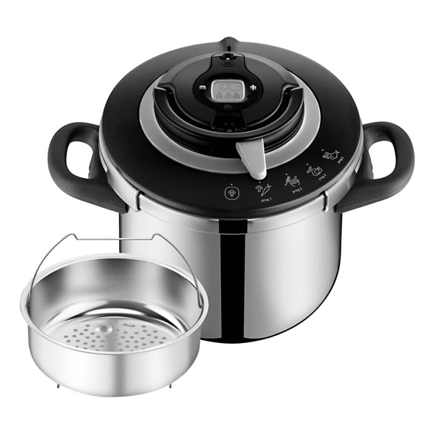 Tefal - Olla a presión de 8 l CLIPSO+ CHEF acero inoxidable