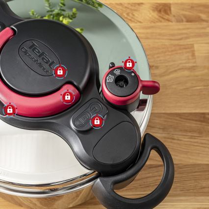 Tefal - Olla a presión de 9 l CLIPSO MINUT EASY