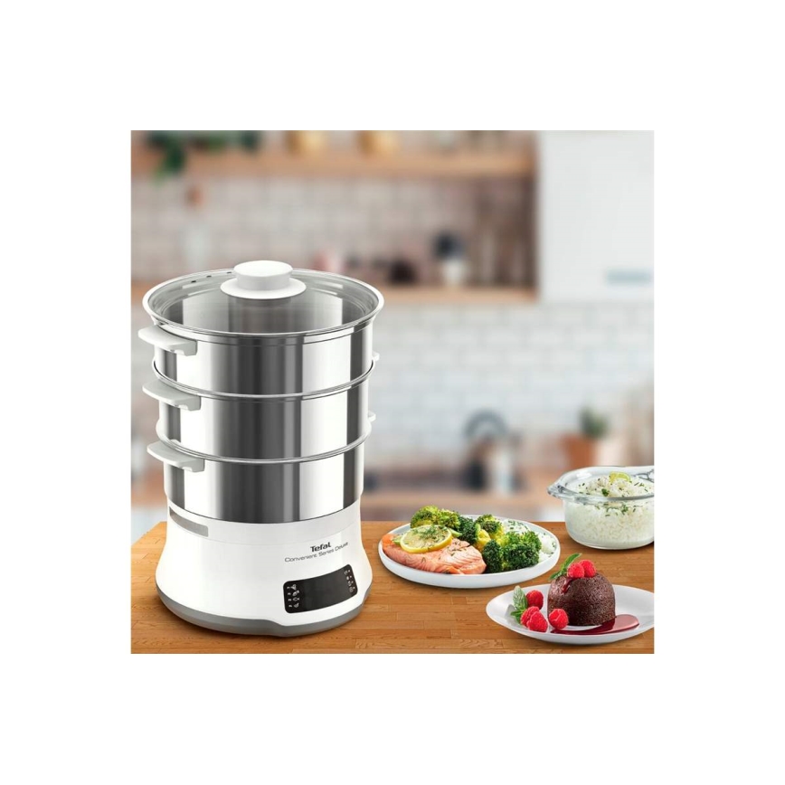 Tefal - Olla de vapor CONVENIENT SERIES DELUXE 9l 900W/230V acero inoxidable